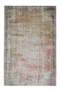 Faded Orange Pink Rug - Thumbnail