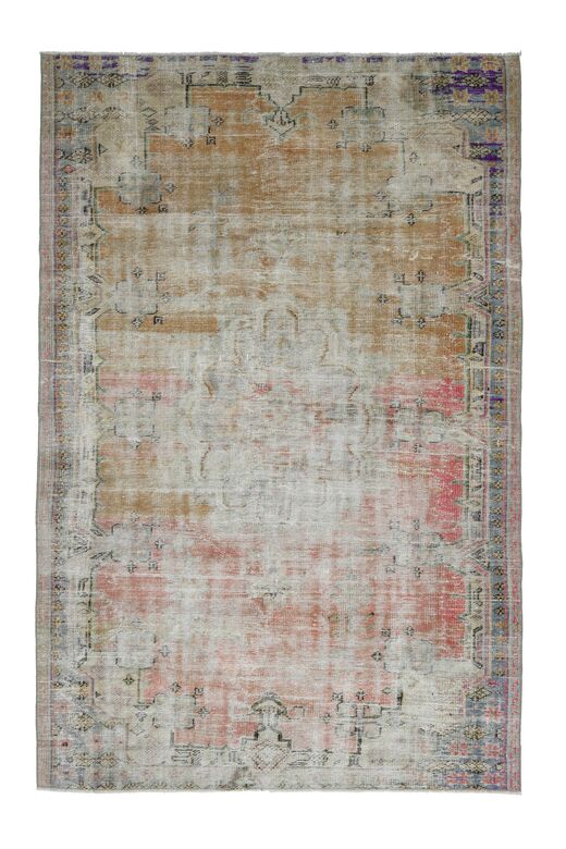 Faded Orange Pink Rug