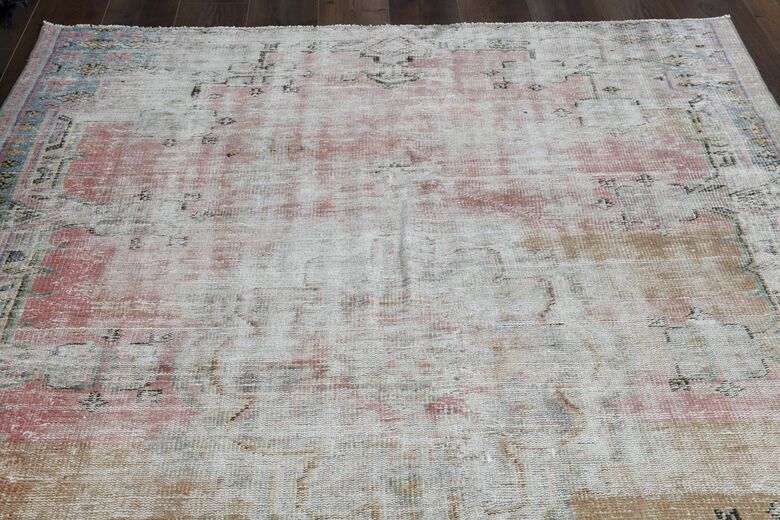 Faded Orange Pink Rug