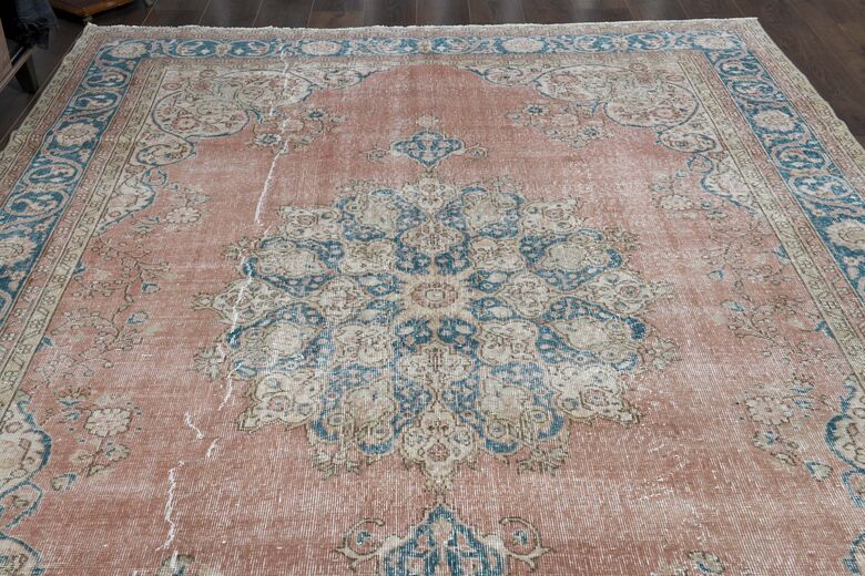 Pink Blue Area Rug