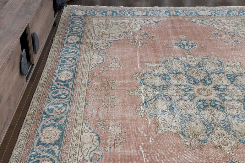 Pink Blue Area Rug