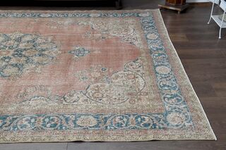 Pink Blue Area Rug - Thumbnail