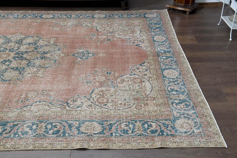 Pink Blue Area Rug