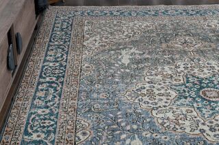 Dark Blue Brown Area Rug - Thumbnail