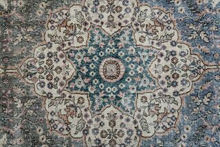 Dark Blue Brown Area Rug - Thumbnail