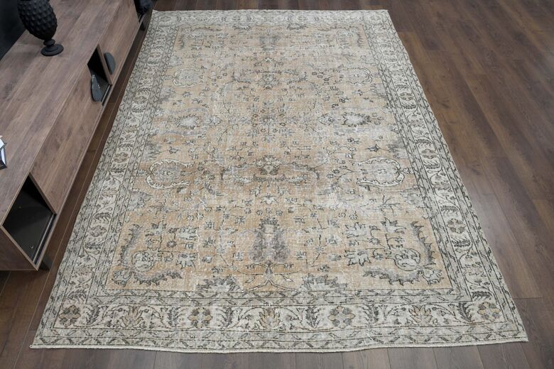 Orange Brown Area Rug