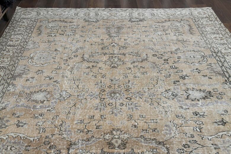 Orange Brown Area Rug