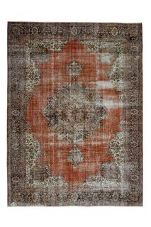 Medallion Handwoven Antique Rug - Thumbnail