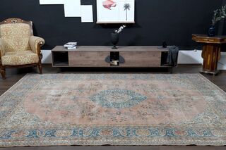 Turkish Floral Area Rug - Thumbnail