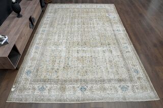 Antique Turkish Floral Rug - Thumbnail