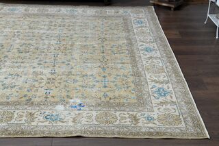 Antique Turkish Floral Rug - Thumbnail