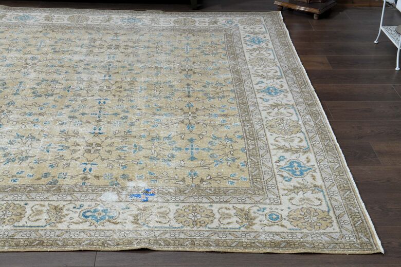 Antique Turkish Floral Rug