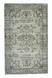 Vintage Oriental Beige Rug - Thumbnail