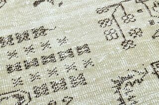 Vintage Oriental Beige Rug - Thumbnail