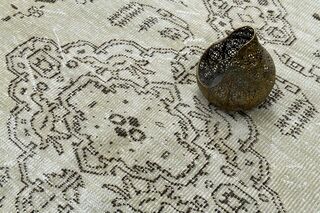 Vintage Oriental Beige Rug - Thumbnail