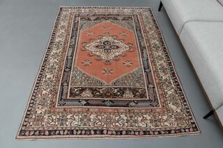 Oushak Turkish Wool Rug - Thumbnail