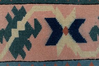 Pink Blue Vintage Rug - Thumbnail