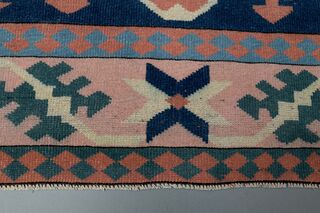 Pink Blue Vintage Rug - Thumbnail