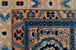 Scandinavian Blue Vintage Rug - Thumbnail