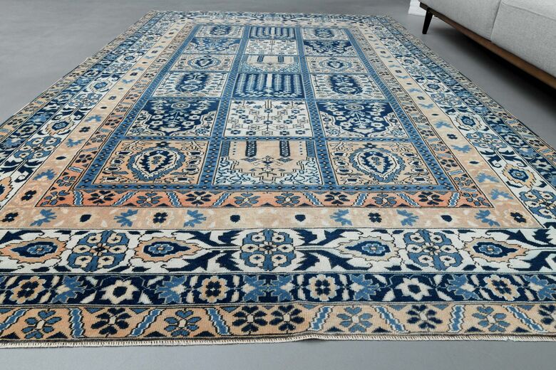 Scandinavian Blue Vintage Rug