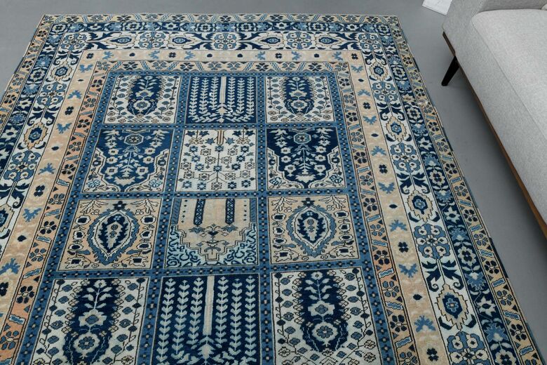 Scandinavian Blue Vintage Rug