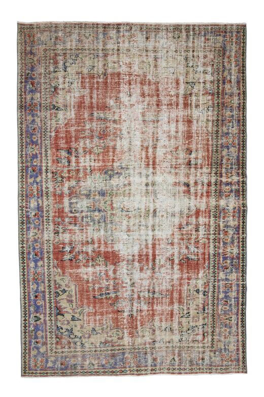 Distressed Antique Rug