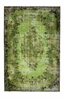 Green Vintage Area Rug - Thumbnail