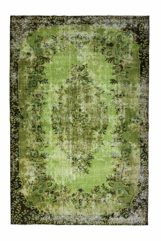 Green Vintage Area Rug