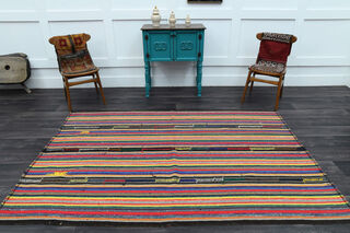 Handmade Vintage Area Rug - Thumbnail