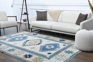 Handmade Vintage Area Rug - Thumbnail