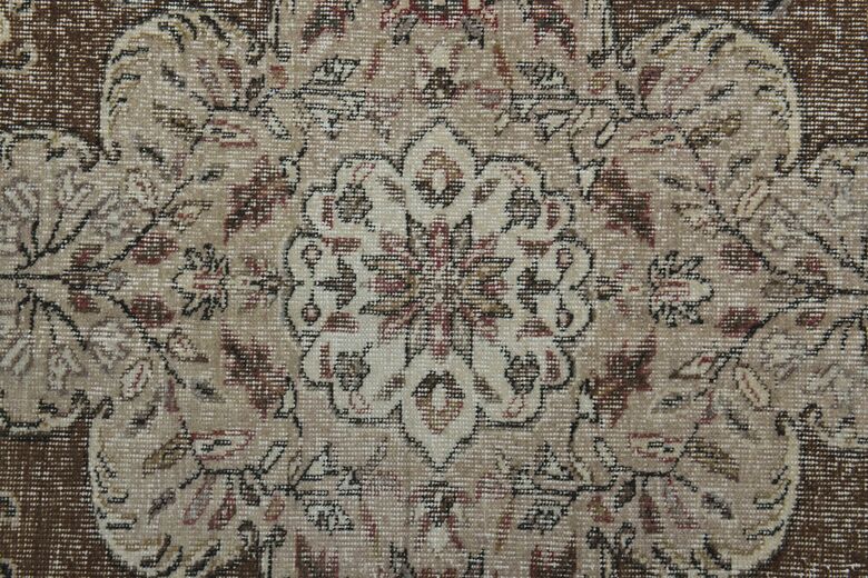 Brown Oriental Vintage Rug