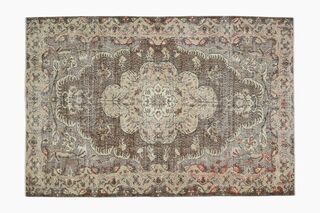 Brown Oriental Vintage Rug - Thumbnail