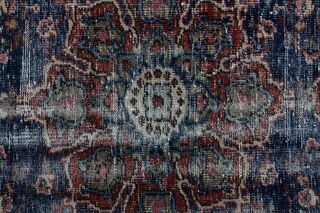 Navy Blue Vintage Area Rug - Thumbnail