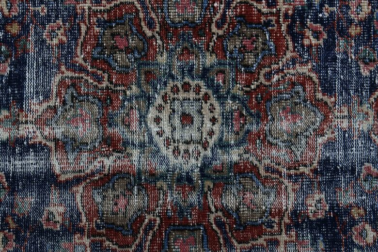 Navy Blue Vintage Area Rug