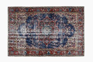 Navy Blue Vintage Area Rug - Thumbnail