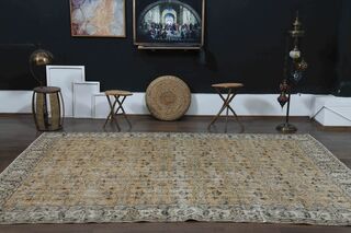 Floral Oushak Area Rug - Thumbnail