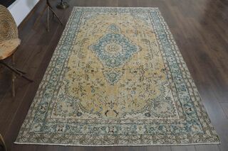 Oriental Oushak Area Rug - Thumbnail