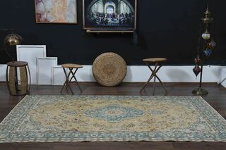 Oriental Oushak Area Rug - Thumbnail