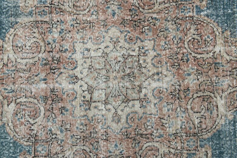 Water Blue Vintage Area Rug