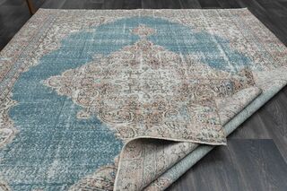 Water Blue Vintage Area Rug - Thumbnail