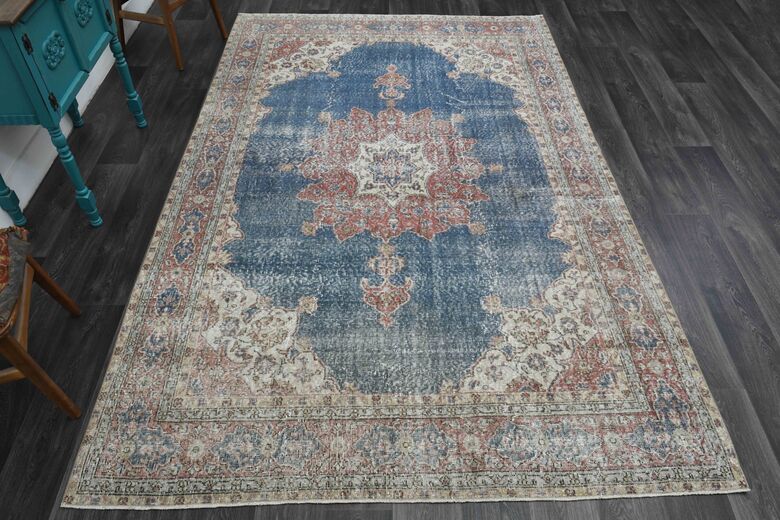 Blue Oriental Vintage Area Rug