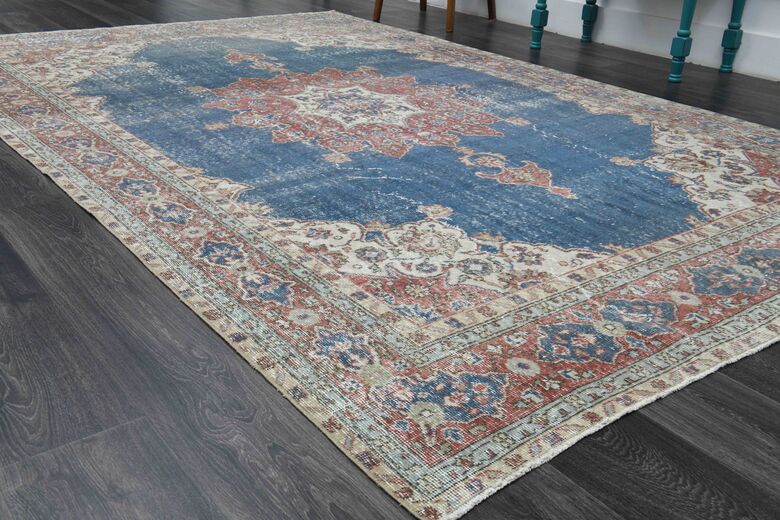 Blue Oriental Vintage Area Rug