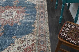 Blue Oriental Vintage Area Rug - Thumbnail