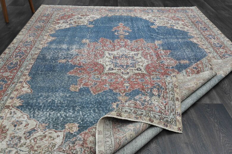 Blue Oriental Vintage Area Rug