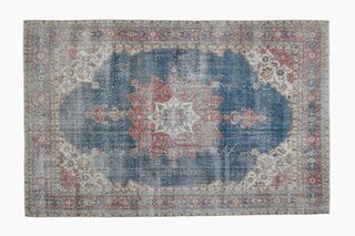 Blue Oriental Vintage Area Rug - Thumbnail