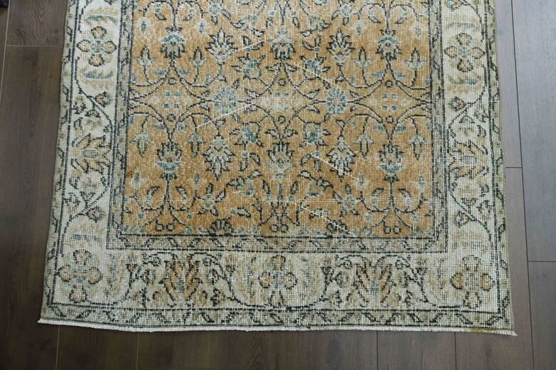 Yellow Vintage Area Rug