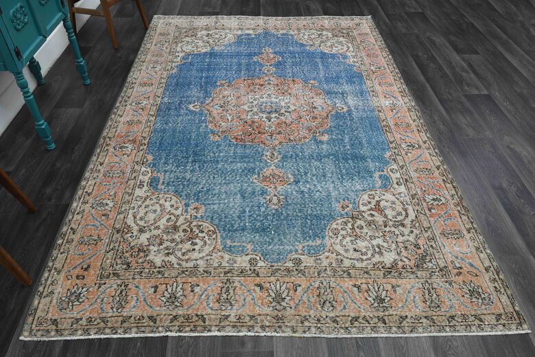 Blue Oriental Vintage Area Rug