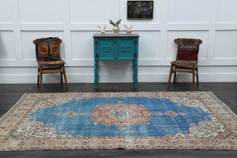 Blue Oriental Vintage Area Rug