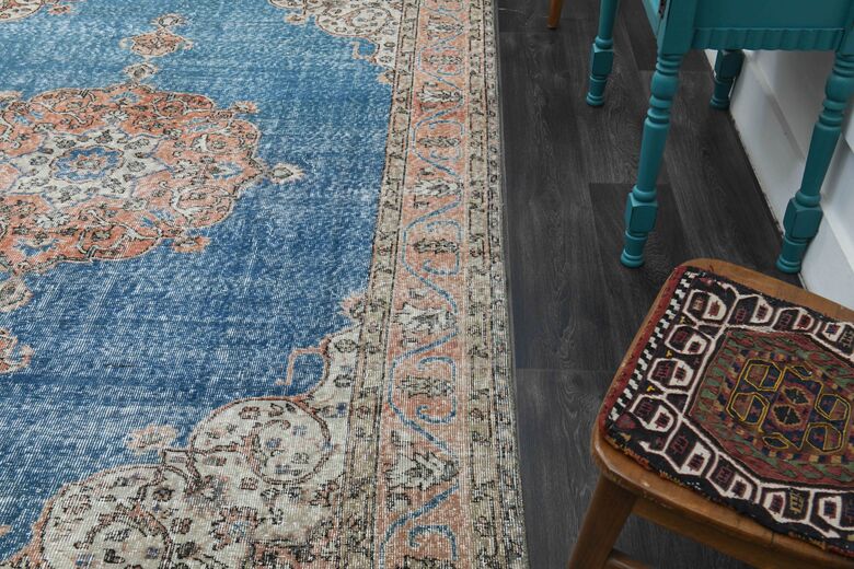 Blue Oriental Vintage Area Rug