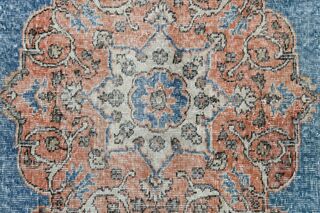 Blue Oriental Vintage Area Rug - Thumbnail